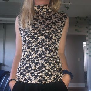 Mock neck tank top